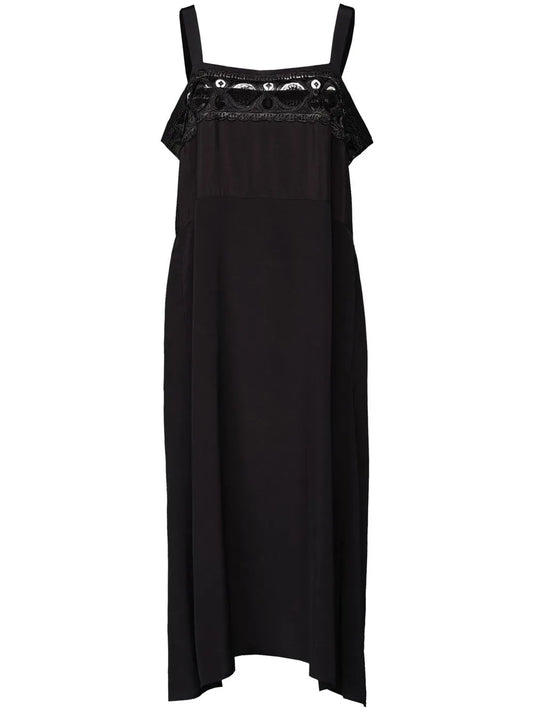 Embroidered Midi Dress