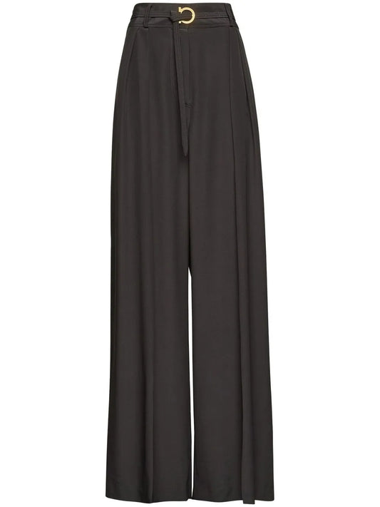 Belted Palazzo Trousers