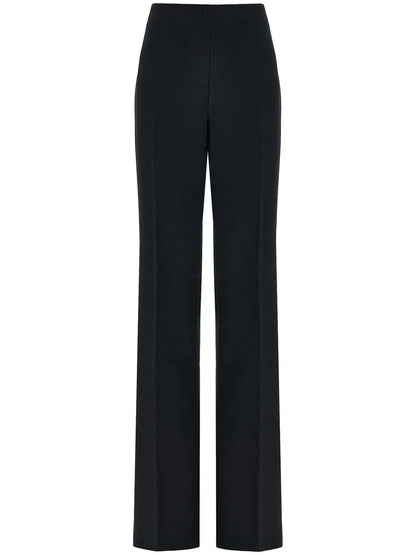 High-Waist Straight-Leg Trousers