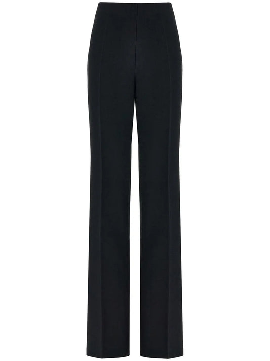 High-Waist Straight-Leg Trousers