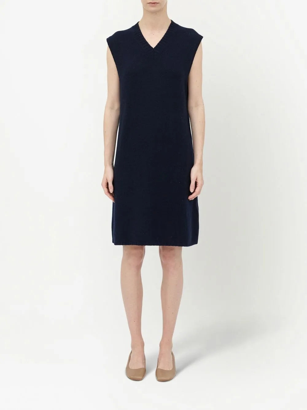 V-Neck Knitted Minidress