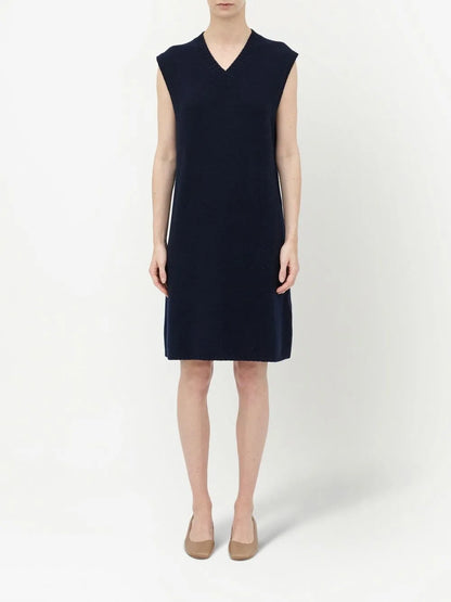 V-Neck Knitted Minidress