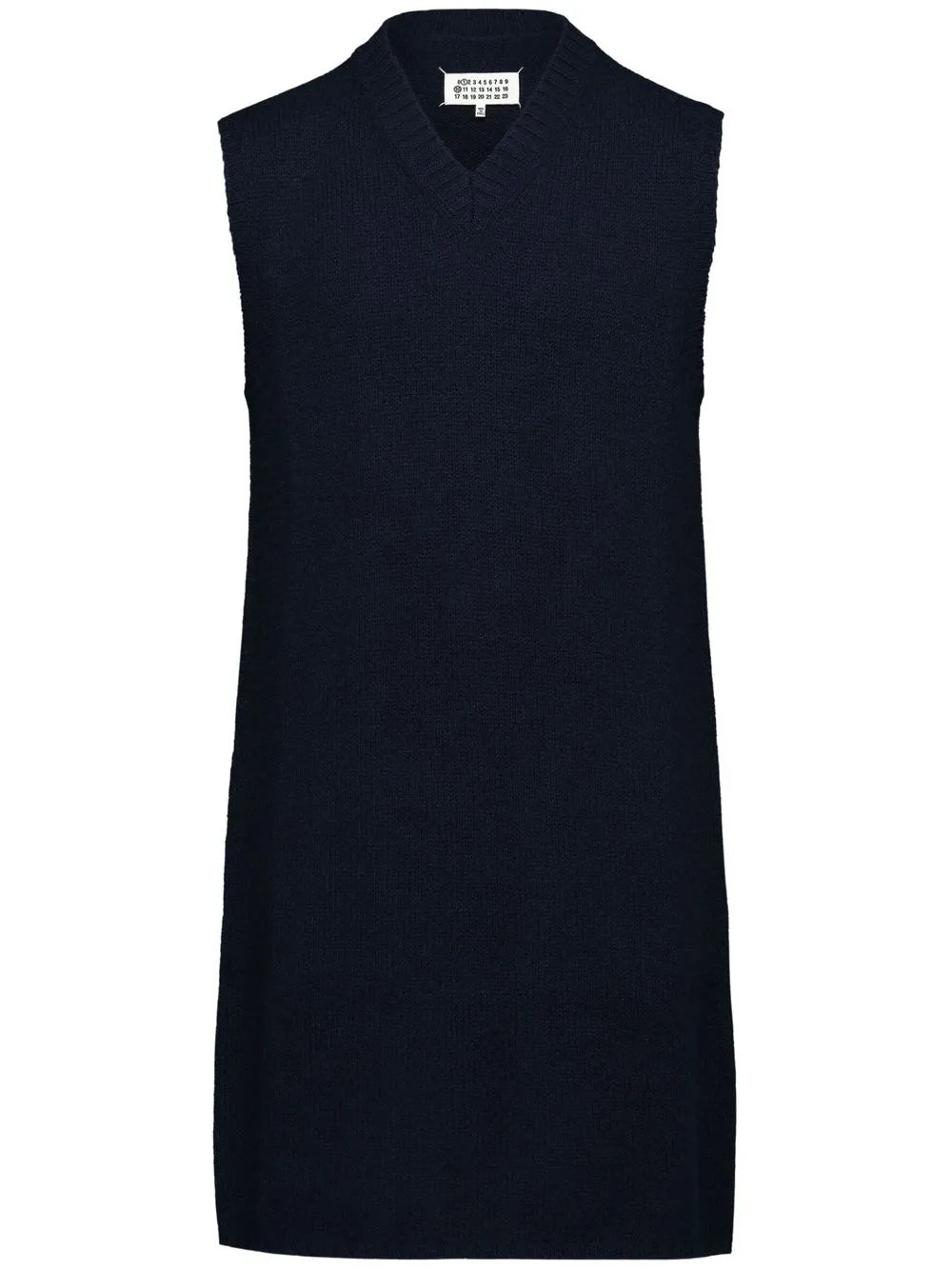 V-Neck Knitted Minidress