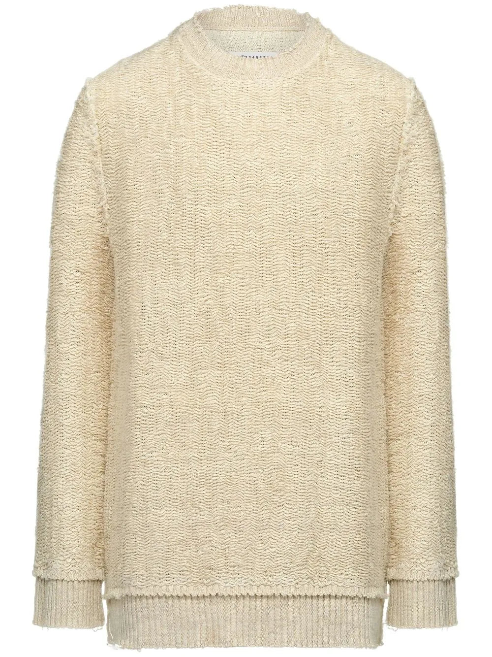 Woven-Knit Crew-Neck Jumper