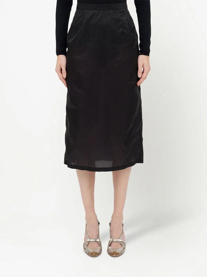High-Waisted Midi Skirt