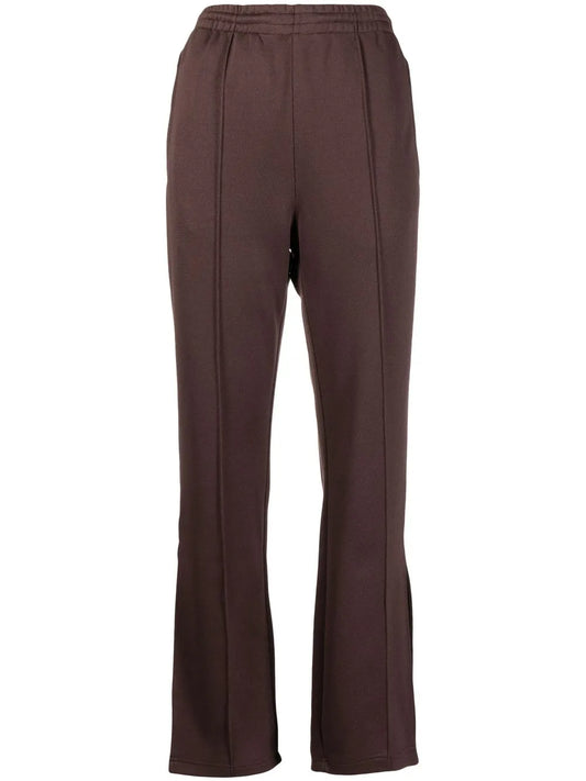 Pintuck Slit-Detail Track Pants