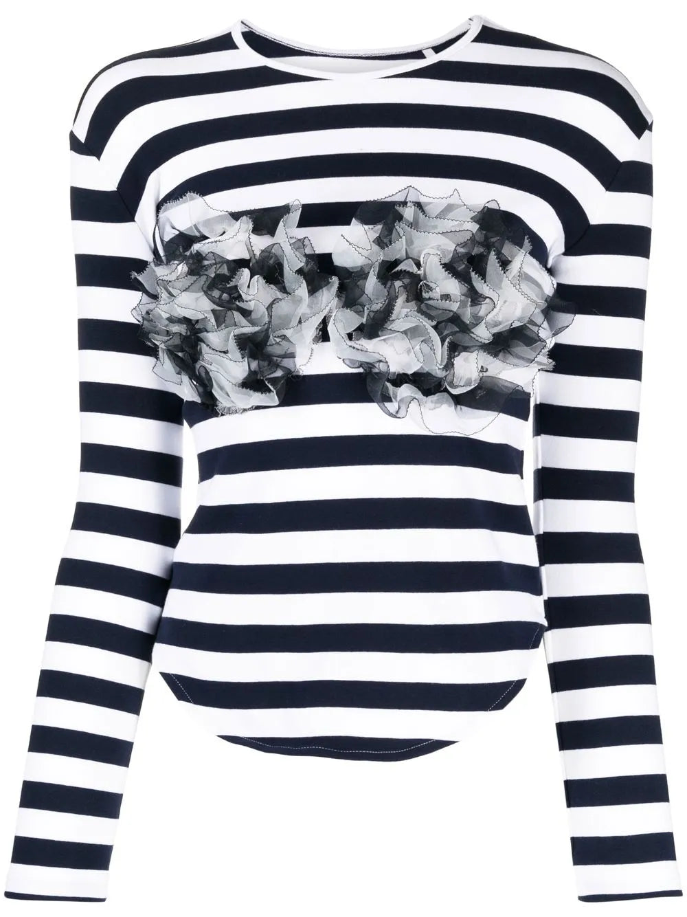 Ruffle Striped Top