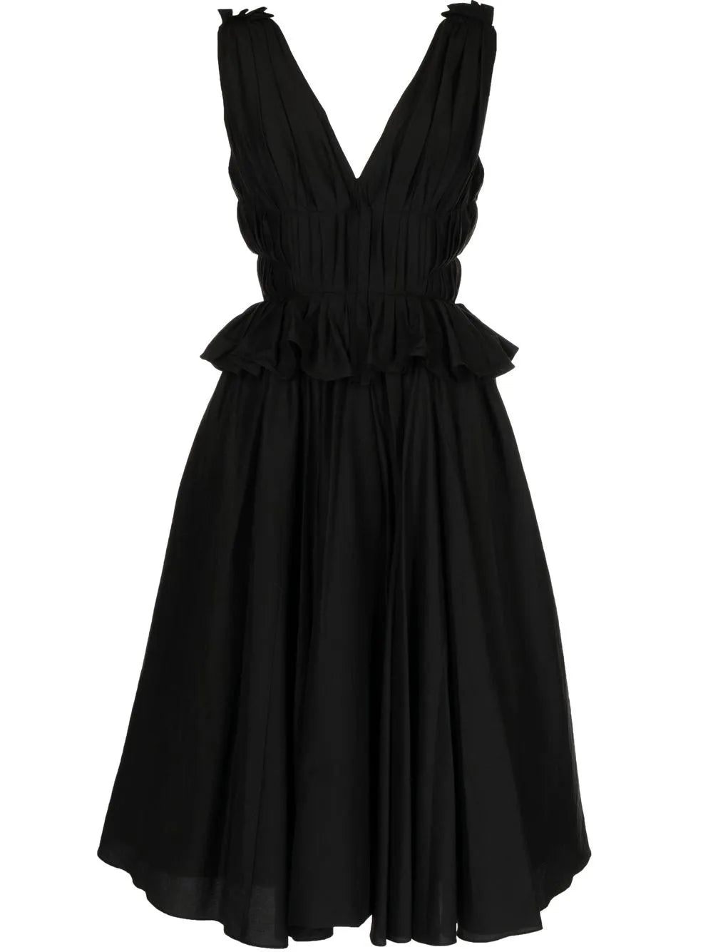 V-Neck Midi Dress