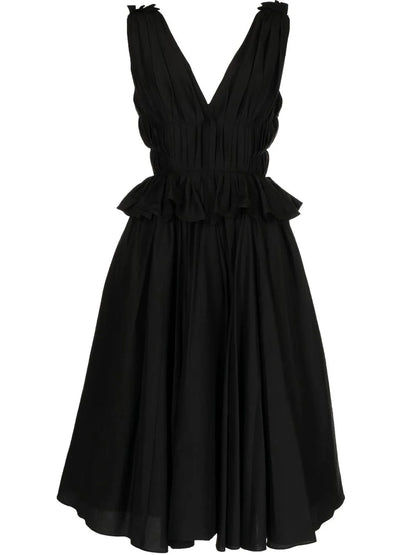 V-Neck Midi Dress