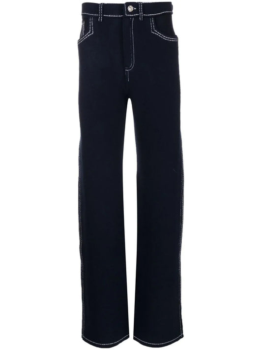 High-Rise Wide-Leg Trousers