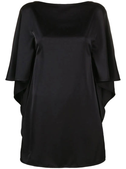 Batwing-Sleeve Mini Dress