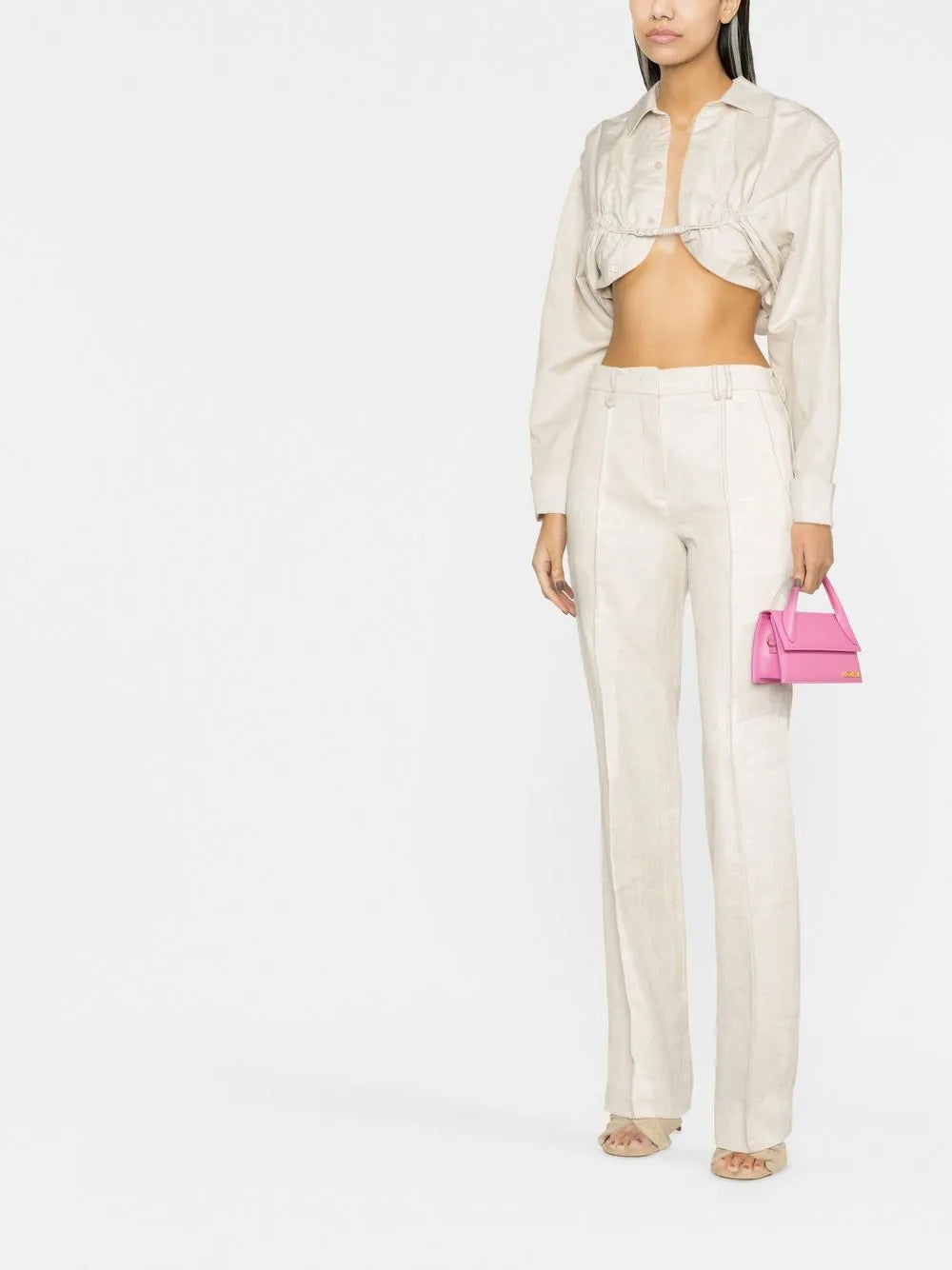 High-Waisted Tailored Trousers
