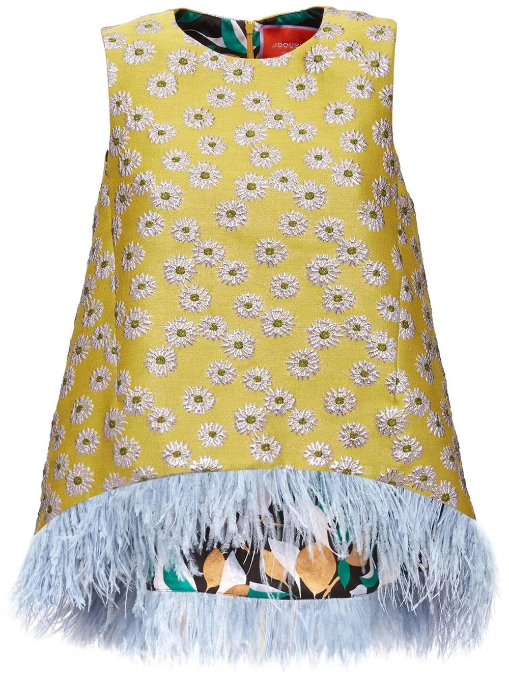 La Scala Feather-Trim Top