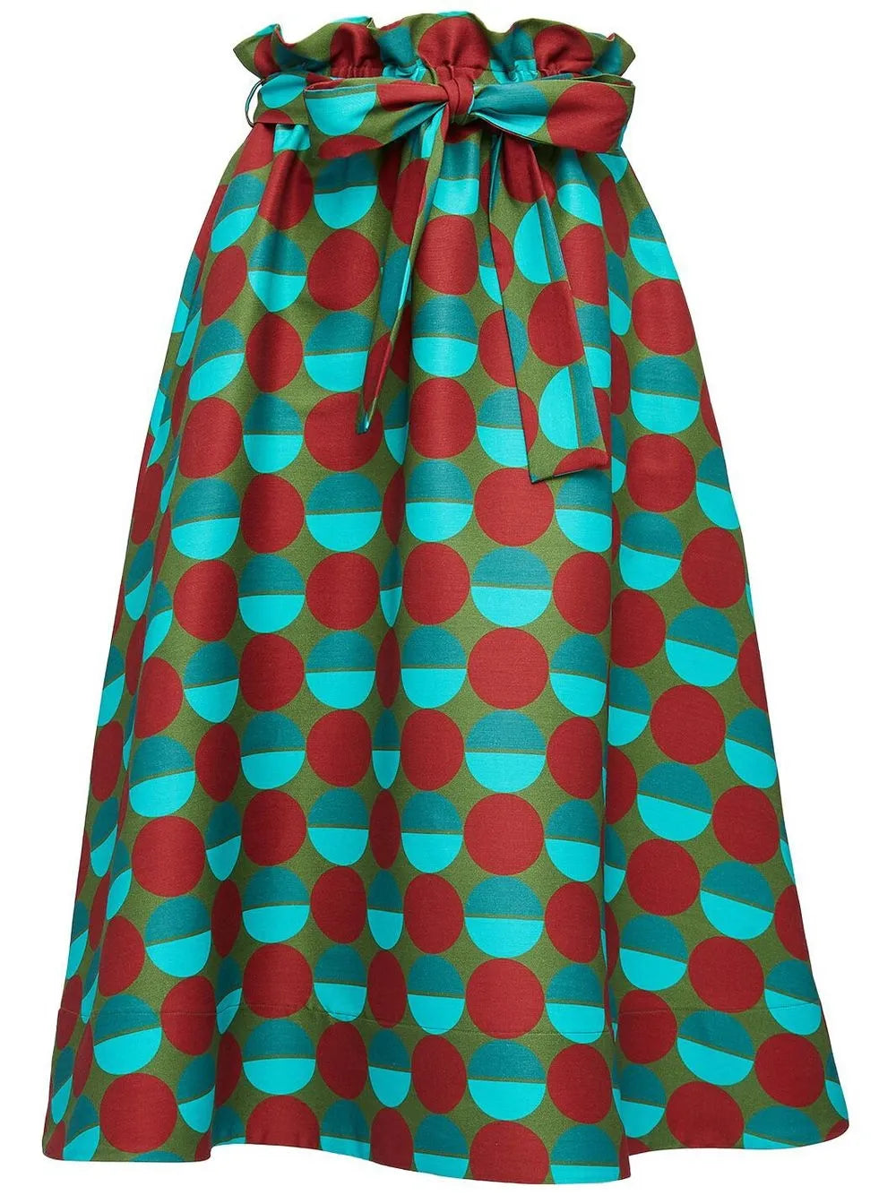 Sardegna Graphic-Print A-Line Skirt