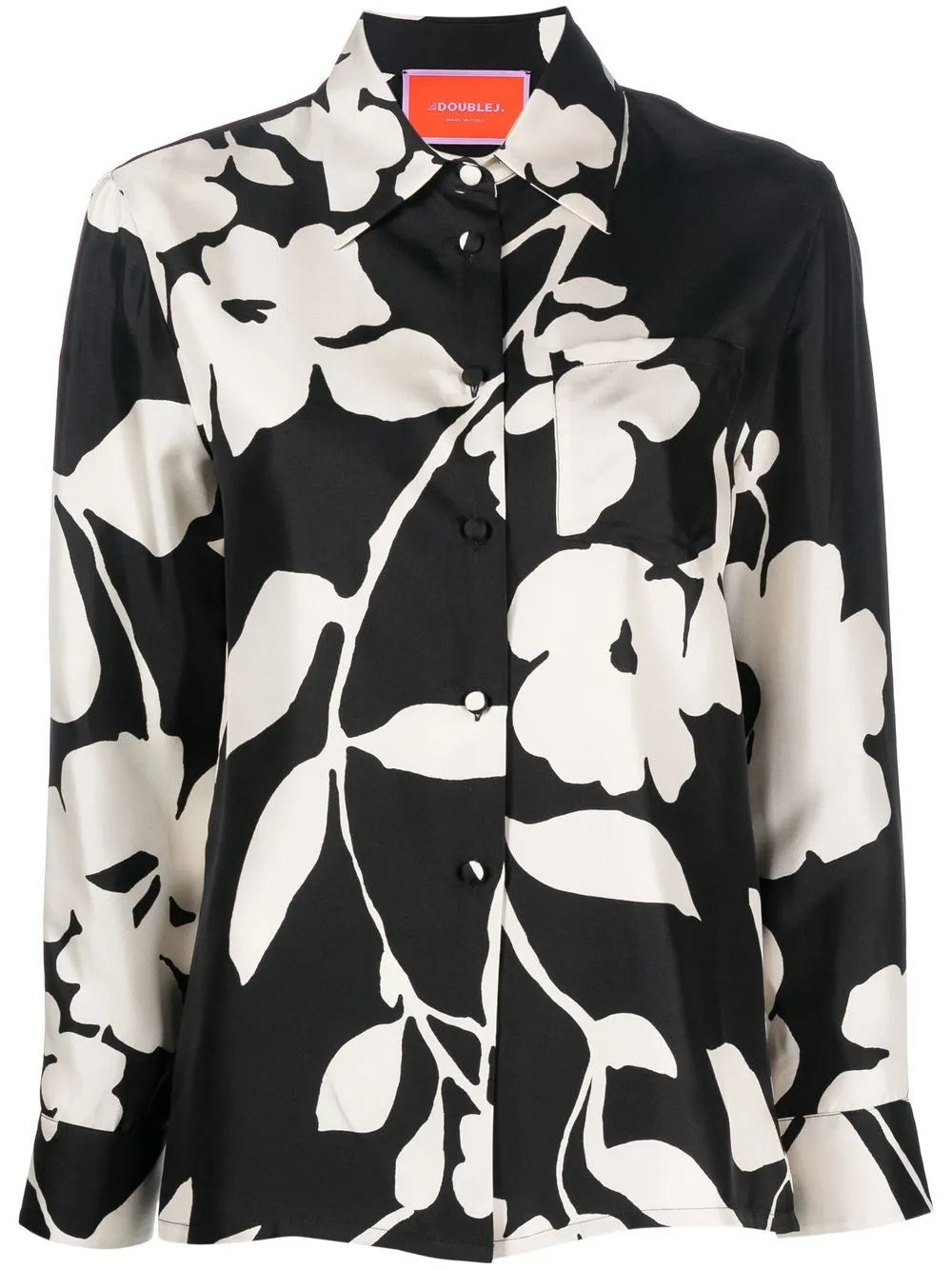 Boy Floral-Print Silk Shirt