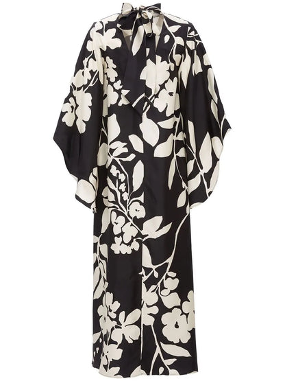 Magnifico Floral-Print Silk Maxi Dress