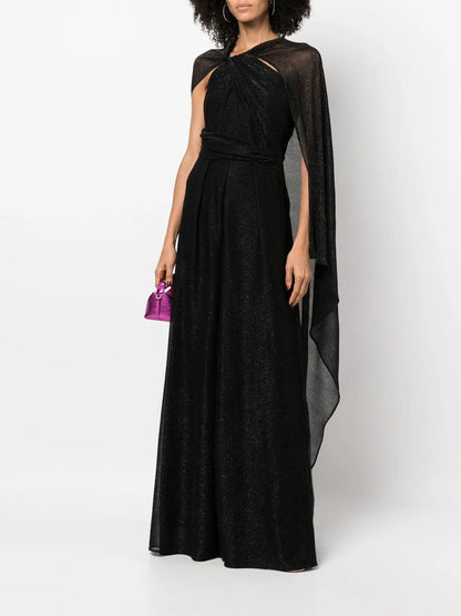 Cape Wide-Leg Jumpsuit