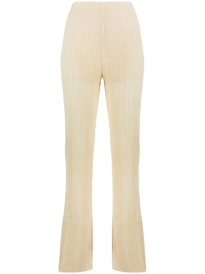 High-Waisted Straight-Leg Trousers