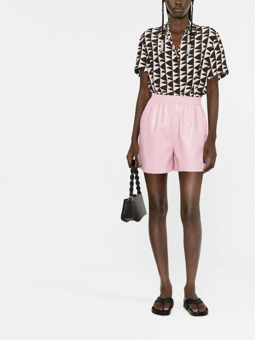Faux-Leather Boxer Shorts