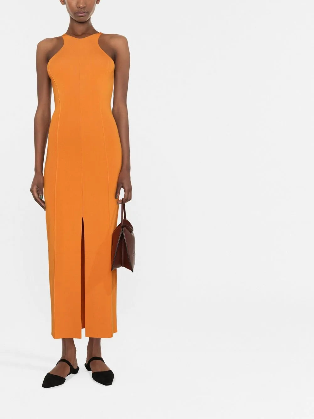 Sleeveless Fitted Midi Dress