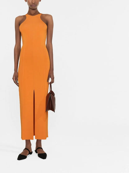 Sleeveless Fitted Midi Dress