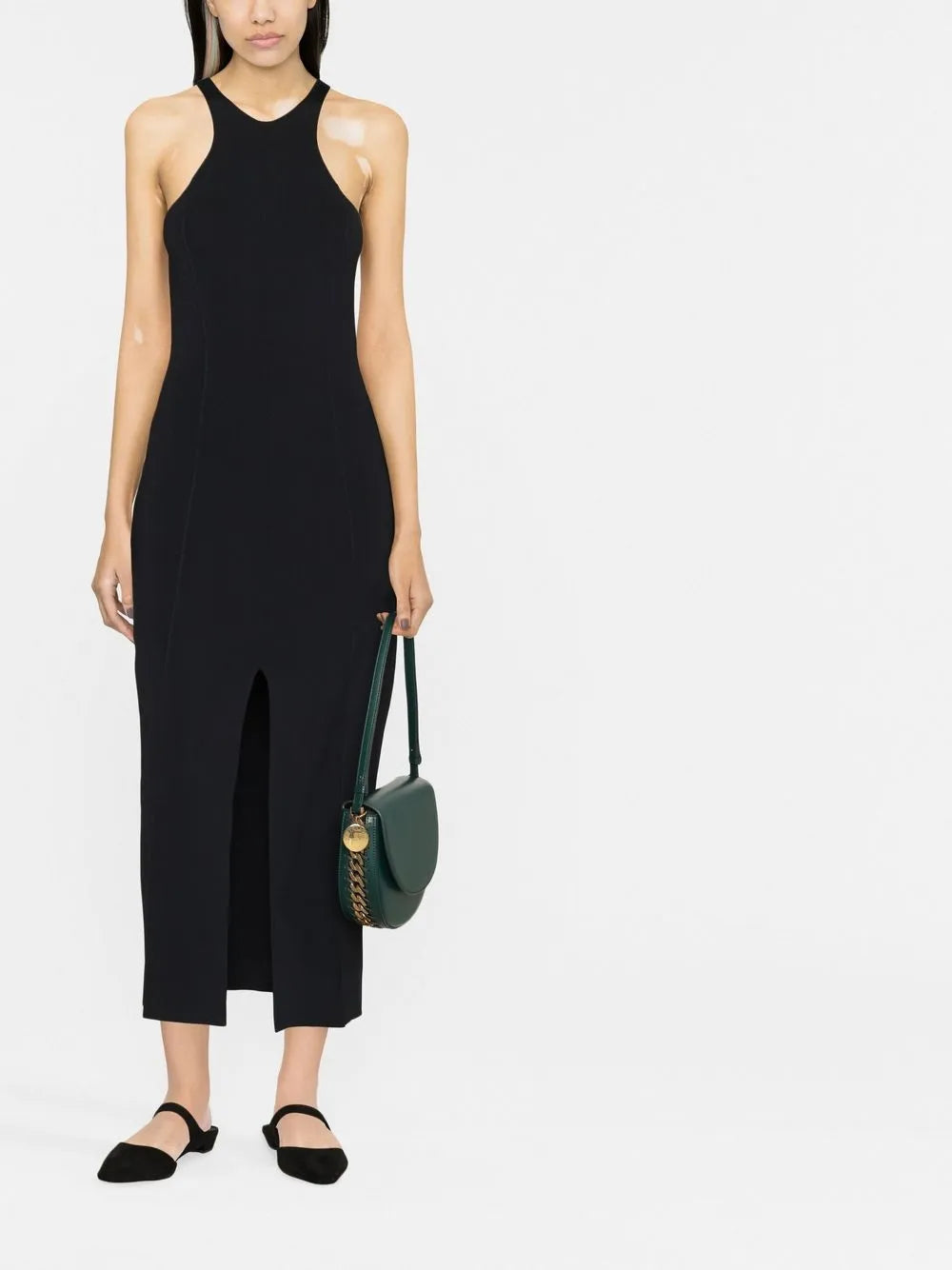 Sleeveless Fitted Midi Dress
