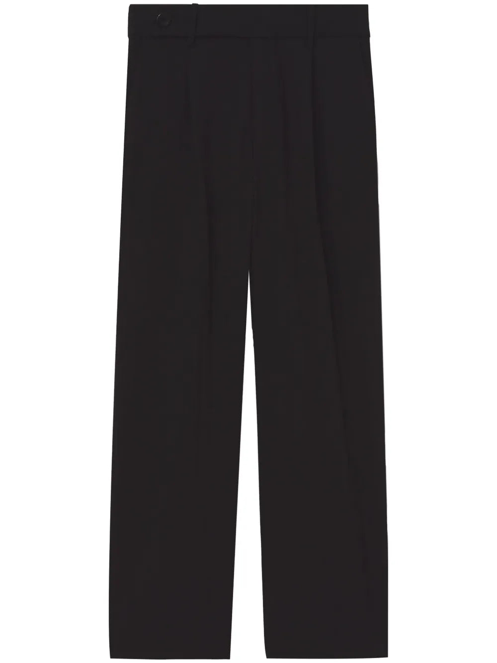 Drapey Suiting Wide-Leg Tailored Trousers