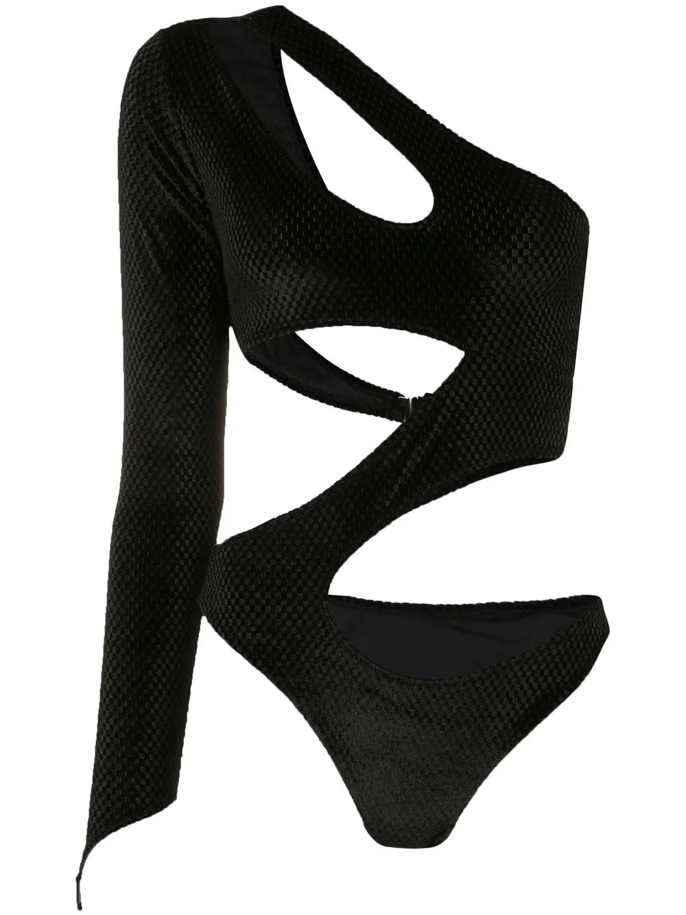 Cut-Out Detail Velvet Body