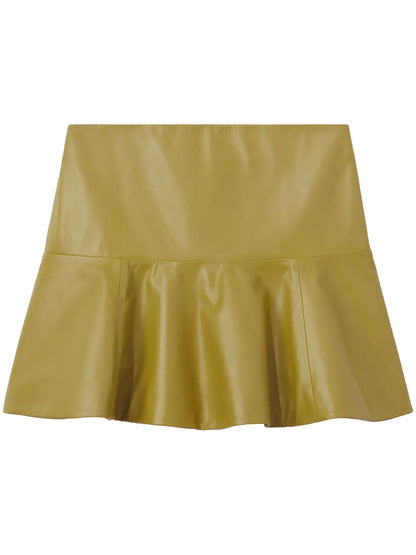 Ruffle-Hem Mini Skirt