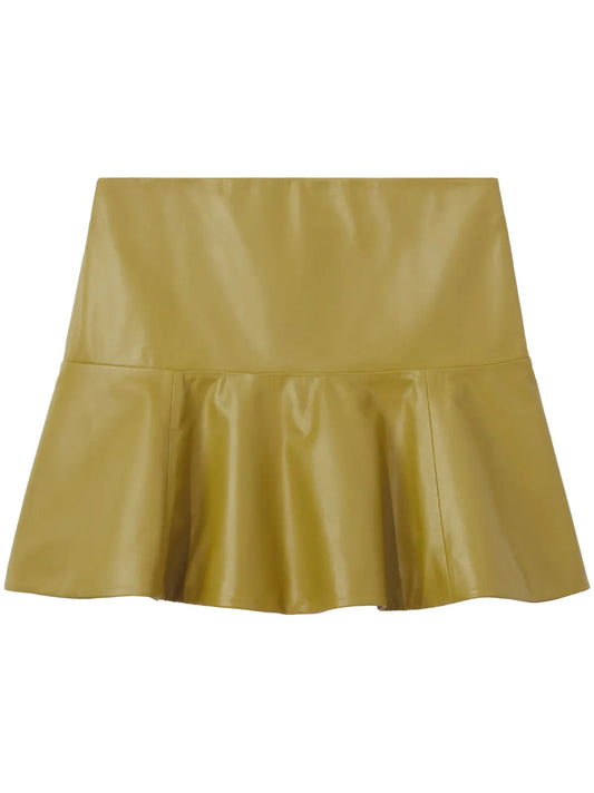 Ruffle-Hem Mini Skirt
