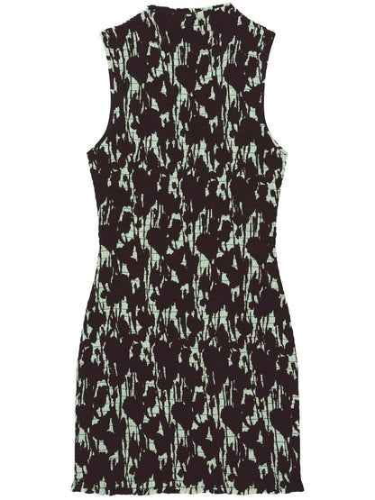 Floral-Print Smocked Minidress