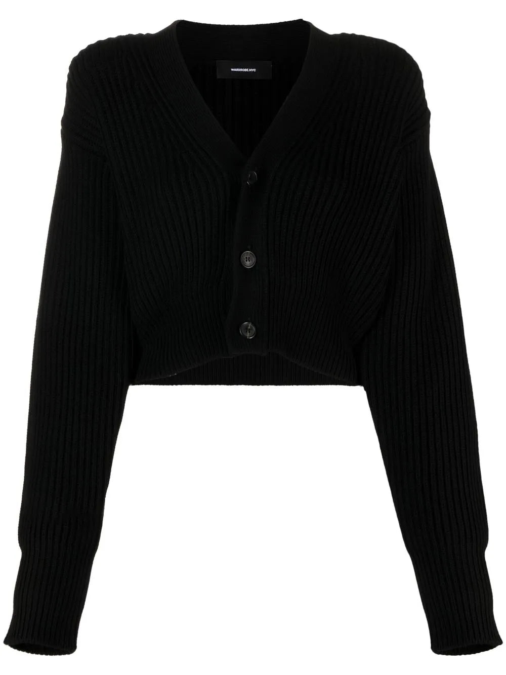 Cropped Knitted Cardigan