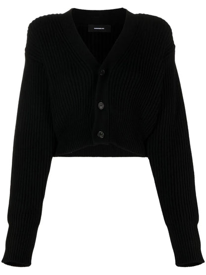 Cropped Knitted Cardigan