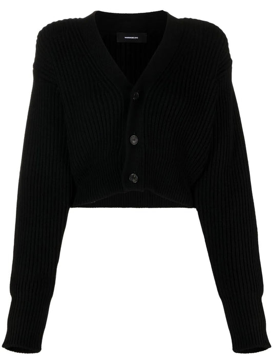 Cropped Knitted Cardigan