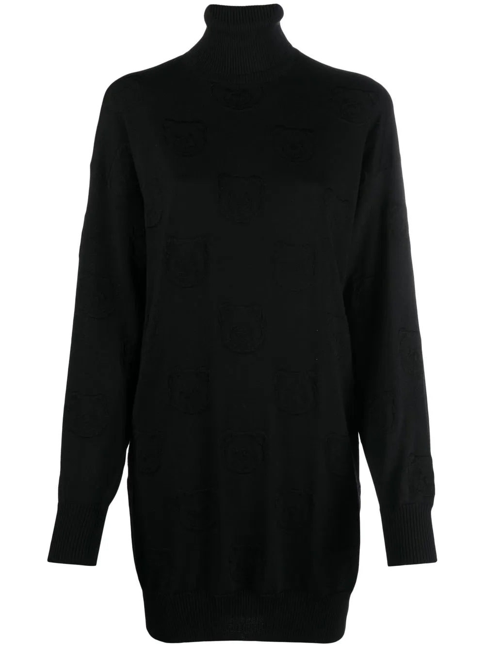 Teddy Bear Intarsia-Knit Mini Dress