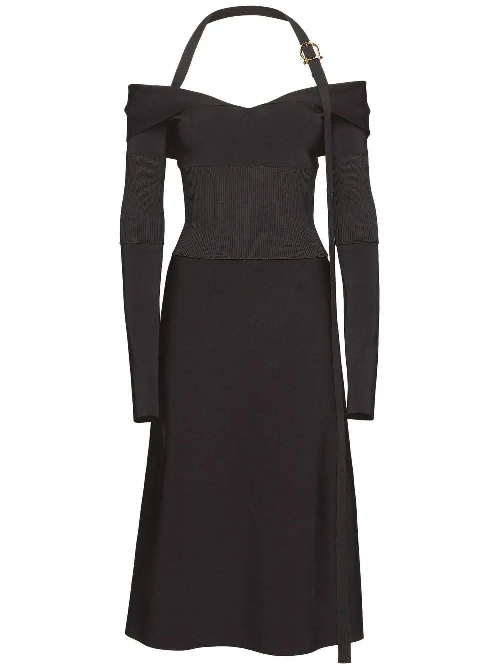 Off-Shoulder Midi Dress