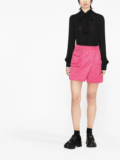 Pussy-Bow Silk Shirt