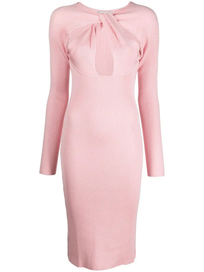 Twisted Cut-Out Midi Dress