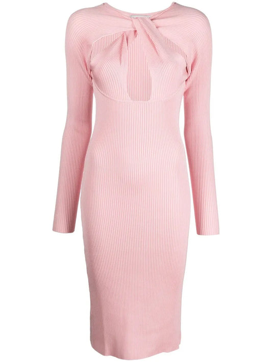 Twisted Cut-Out Midi Dress