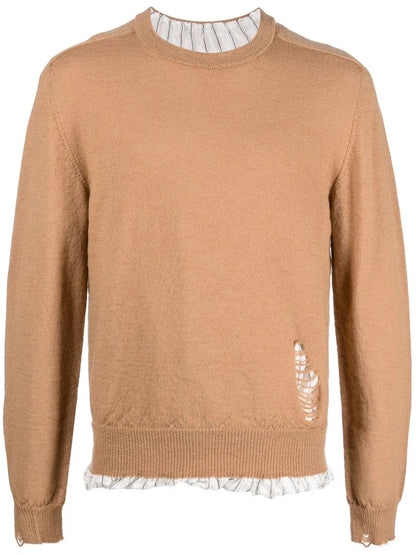 Distressed Wool Jumper