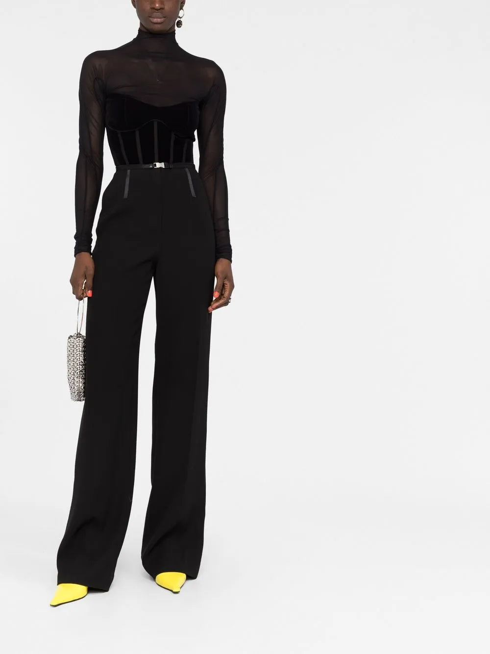 Sheer Panelled Bodysuit