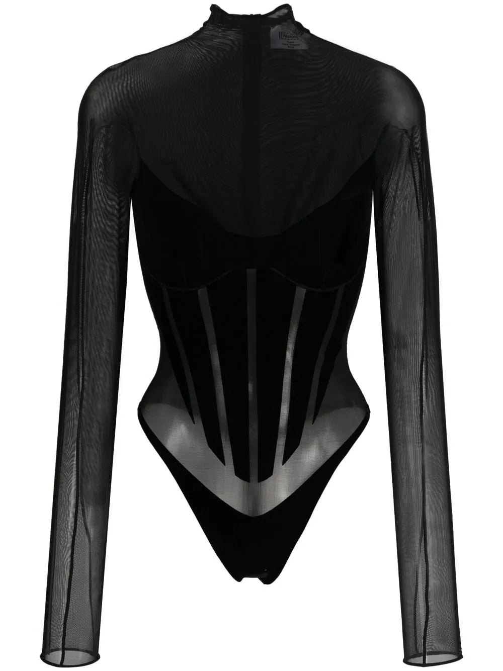 Sheer Panelled Bodysuit