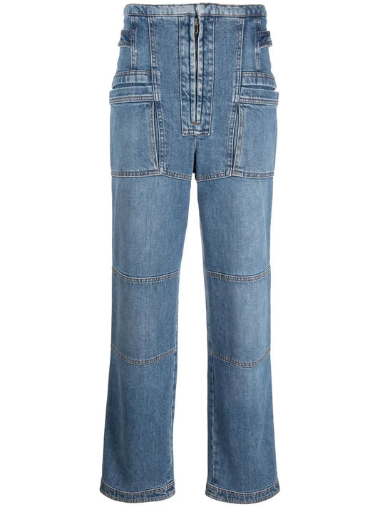 Straight-Leg Cargo Jeans