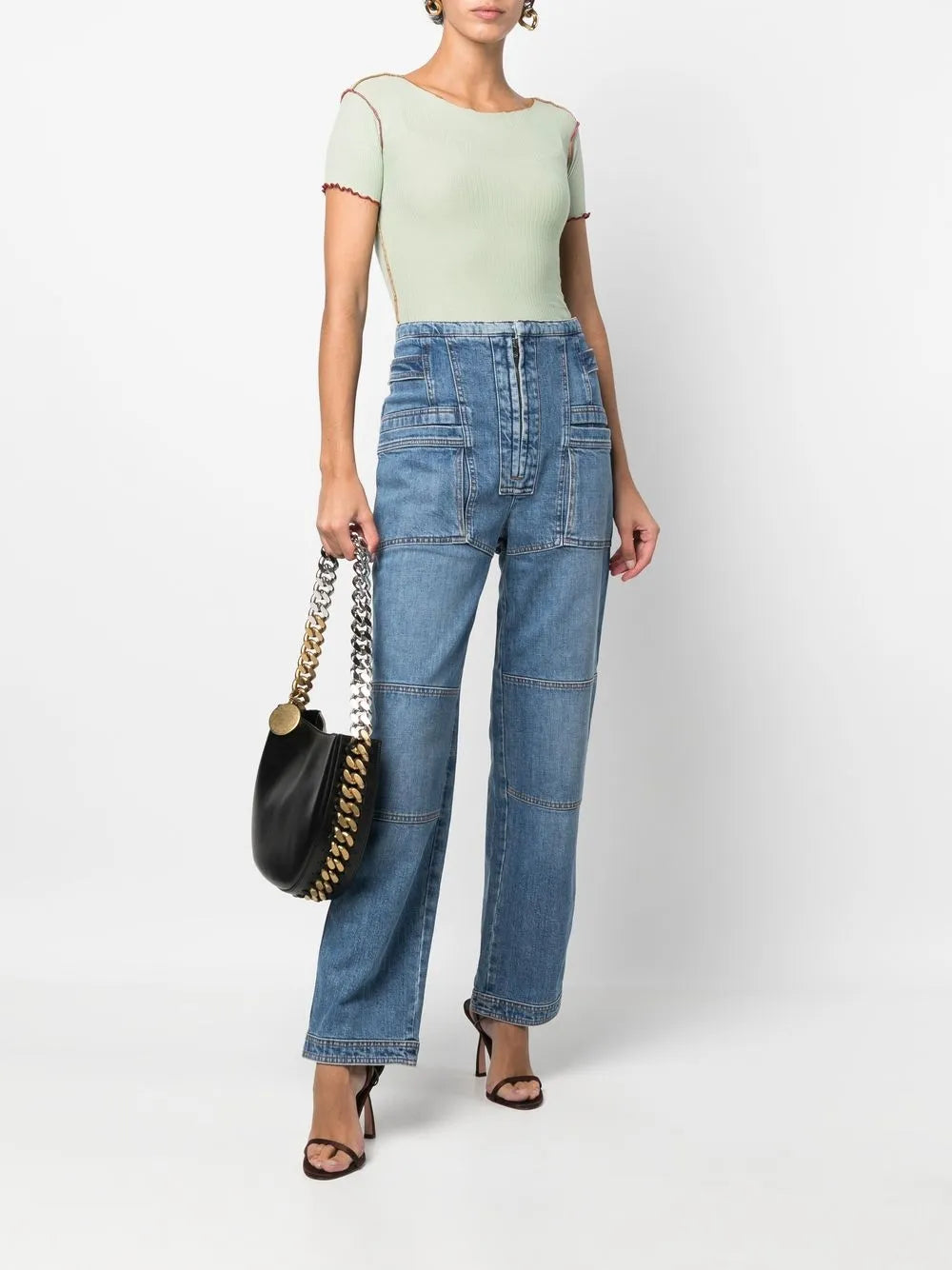Straight-Leg Cargo Jeans