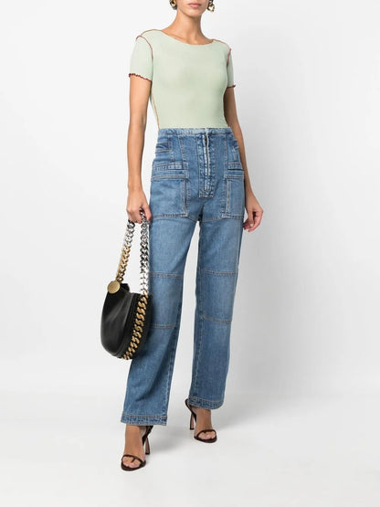 Straight-Leg Cargo Jeans