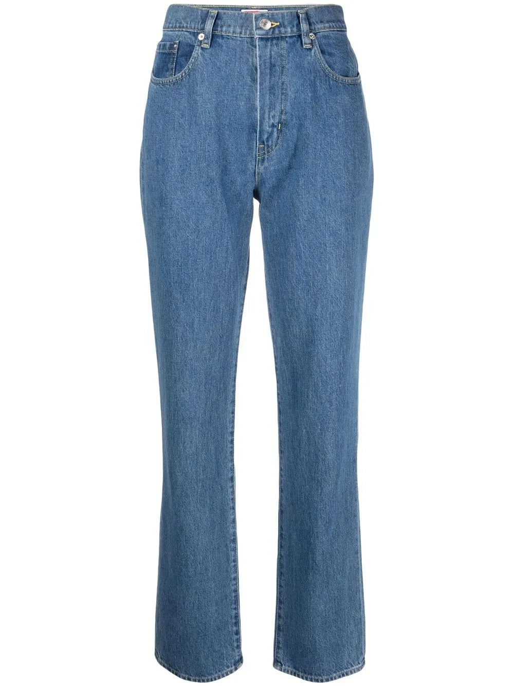 High-Waist Straight Leg Jeans