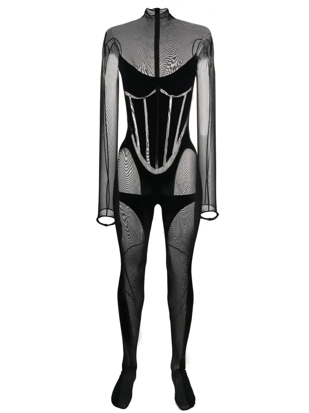 Sheer Long-Length Catsuit