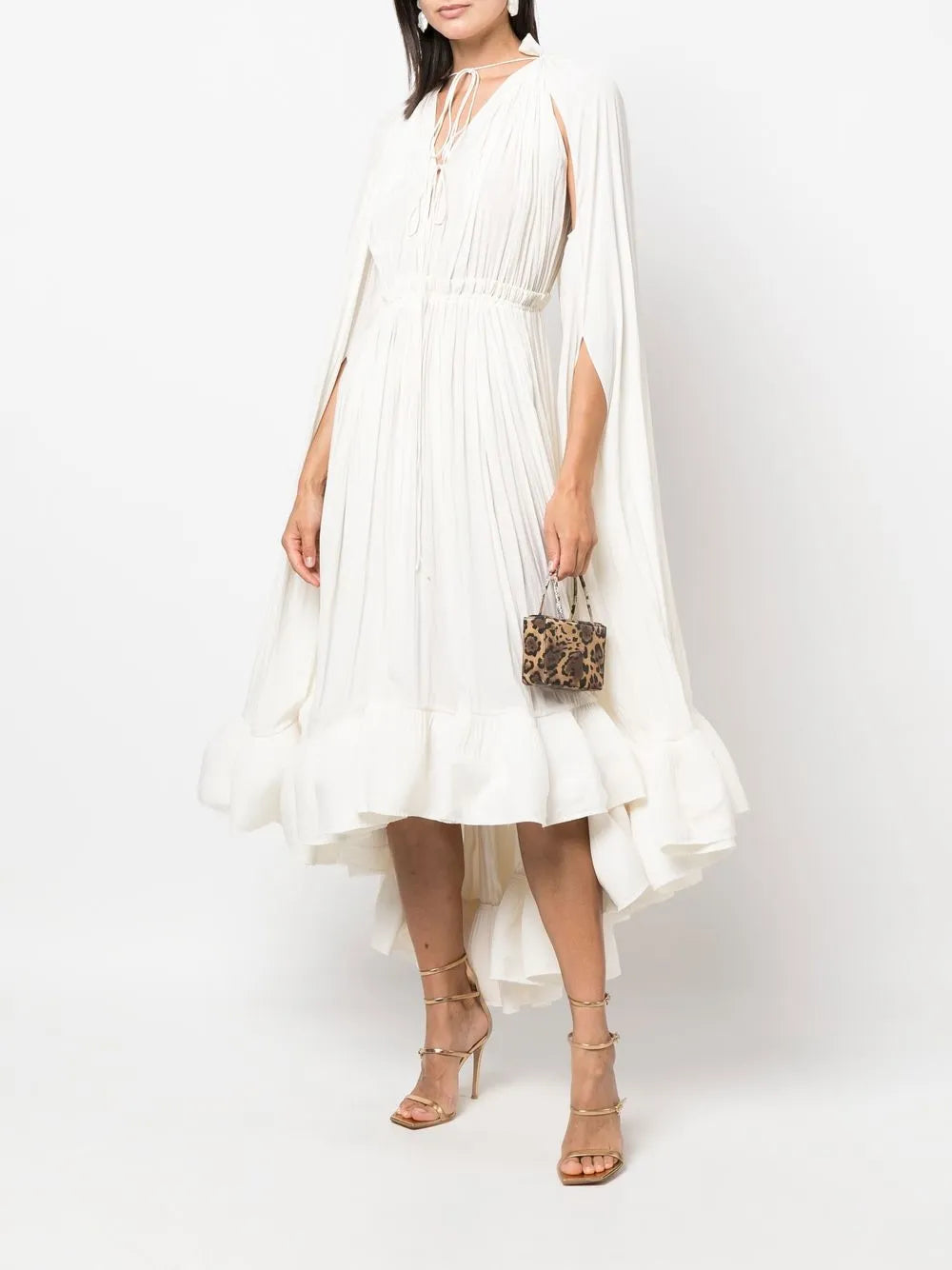 Cape-Design Midi-Dress