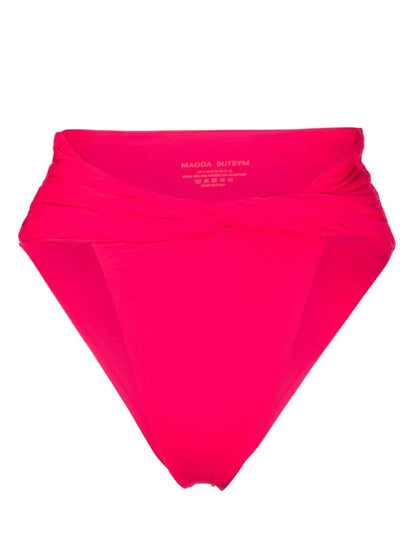 Twisted High-Waisted Bikini Bottoms