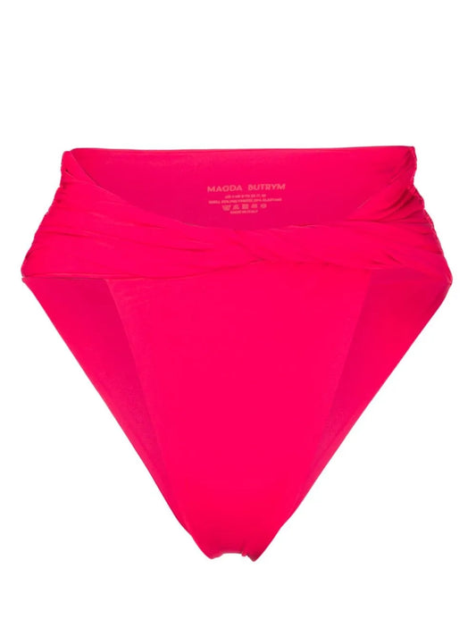 Twisted High-Waisted Bikini Bottoms